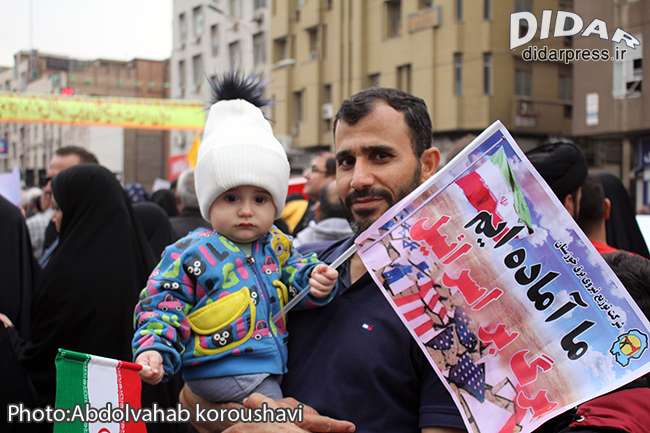 حماسه آفرینی خوزستانی‌ها در مراسم راهپیمایی یوم الله ۲۲ بهمن